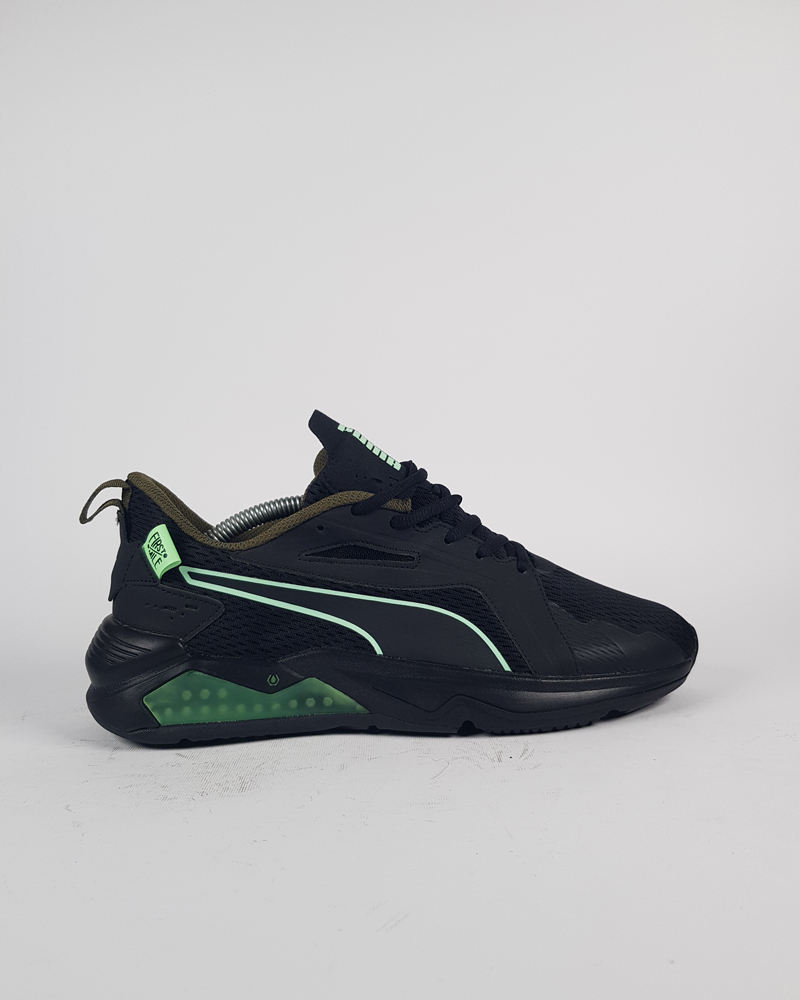 کفش ورزشی مردانه پوما مشکی لوگو سبز  Puma Brand Men's Lqdcell Method Fm Sports Shoes (Black/Lime)