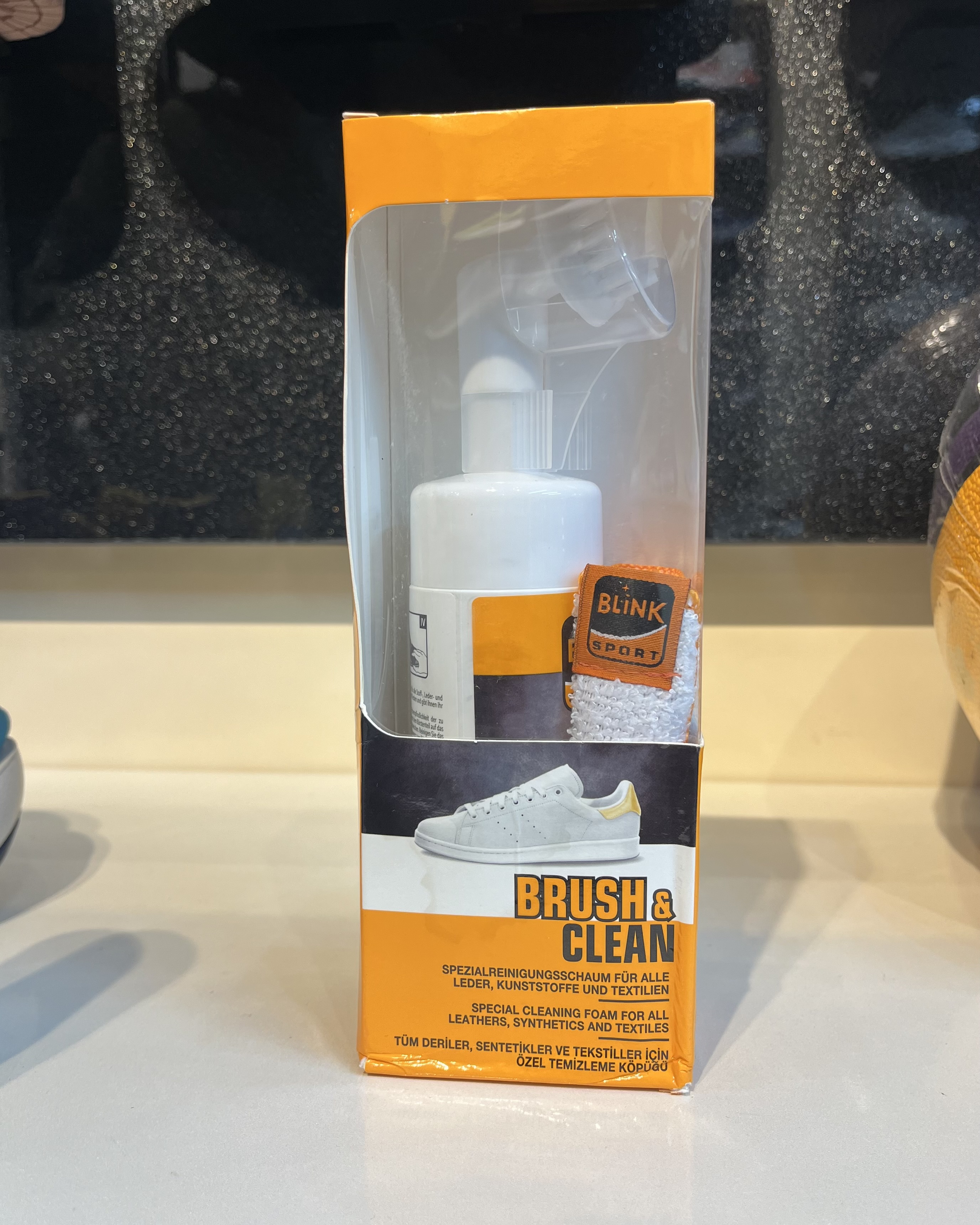 فوم تمیزکننده کفش و کتونی بلینک برس مخصوص و دستمال نانو