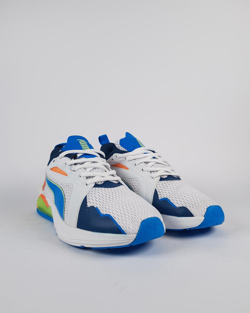 کتونی ورزشی پوما مردانه رنگ سفید آبی مدل لیکویید