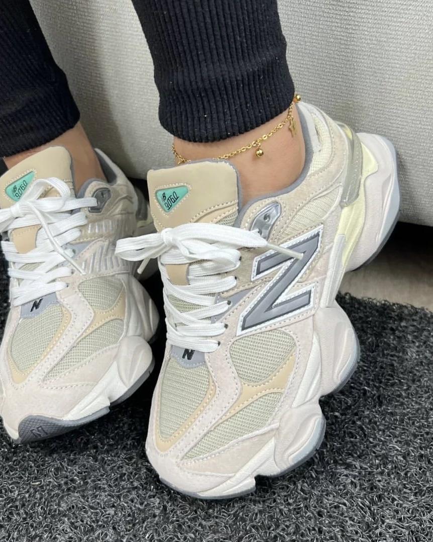 کفش روزمره زنانه نیوبالانس 9060 کرم قهوه ای NEW BALANCE 9060 (CREAM-Brown)