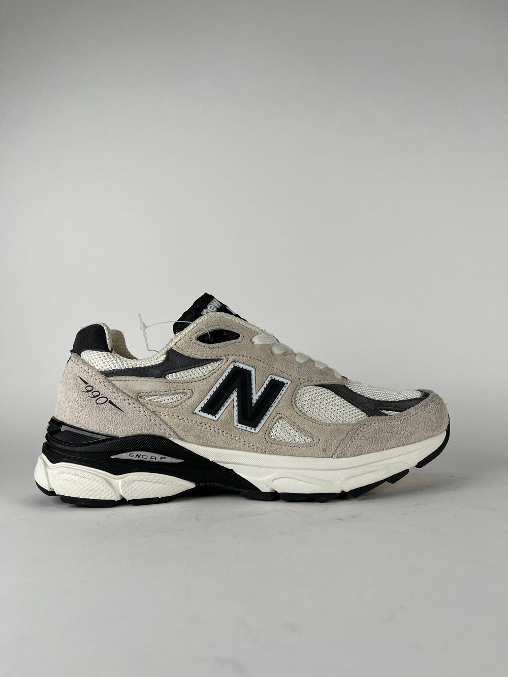 کفش روزمره زنانه نیوبالانس 990 کرمی لوگو مشکی NEW BALANCE 990 (cream-black)